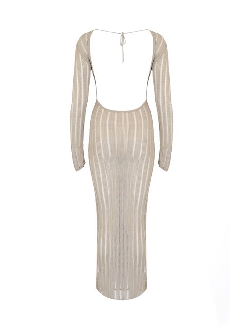 Abito lungo in maglia misto viscosa lurex Patrizia Pepe | 2A3031 K328W435